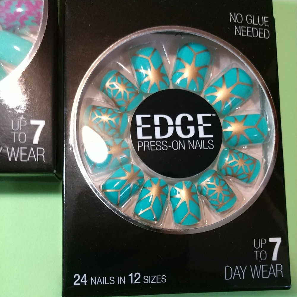 Summer Themed Multi Color 3 SETS Edge Press-On-Nails Next Dimension Nails - Picture 5 of 16